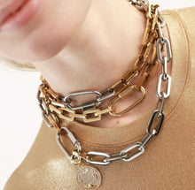 Load image into Gallery viewer, Carabiner puerto necklace silver