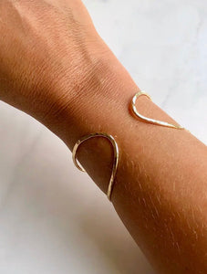 Golden cuff bracelet