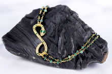 Load image into Gallery viewer, Emerald Snake Necklace