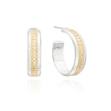 Load image into Gallery viewer, Classic Wide Hoop Earrings - Gold &amp; Silver
