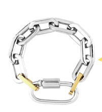 Load image into Gallery viewer, Carabiner puerto bracelet silver