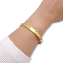 Load image into Gallery viewer, Thick love bracelet gold