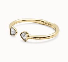Load image into Gallery viewer, Cuff Bracelet with Two Multicolored Crystals