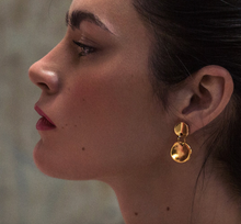 Load image into Gallery viewer, Circle Drop Earrings
