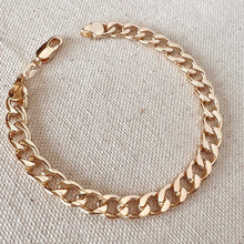 Load image into Gallery viewer, 18k Gold Filled Unisex Chunky Cuban Bracelet: 7 inches