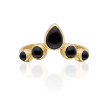 Load image into Gallery viewer, Black Onyx V Ring