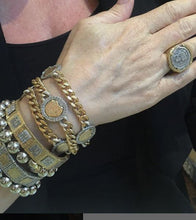 Load image into Gallery viewer, Pave Frame Rijeka Bracelet