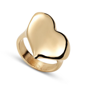UNO Heart Ring - Gold
