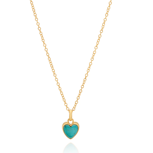 Small Turquoise Heart Necklace