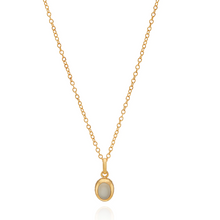 Load image into Gallery viewer, Small Moonstone Oval Pendant Necklace