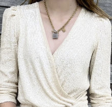 Load image into Gallery viewer, Two Tone Keepsake Stardust Necklace