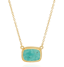 Load image into Gallery viewer, Medium Turquoise Cushion Necklace