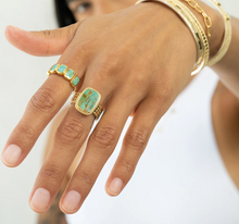 Load image into Gallery viewer, Medium Turquoise Cushion Ring