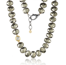 Load image into Gallery viewer, Pyrite Slice Necklace