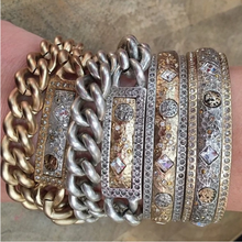 Load image into Gallery viewer, Silver Zeus Double Wrap ID Bracelet