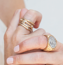 Load image into Gallery viewer, Gold Faustina Coin Ring
