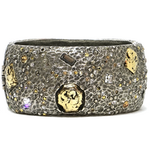 Load image into Gallery viewer, Siena Gold Marcasite Wide Bangle
