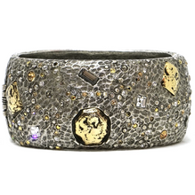 Load image into Gallery viewer, Siena Silver Marcasite Wide Bangle