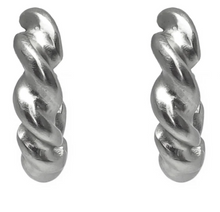 Load image into Gallery viewer, Gold Thick Twisted Hoops