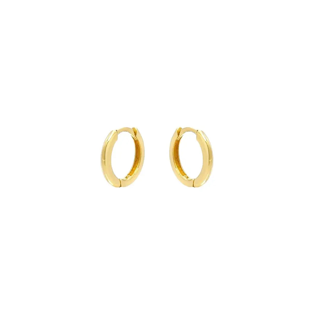 Small mini gold hoop