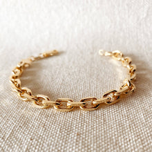 Load image into Gallery viewer, 18k Gold Filled 7mm Link Bracelet