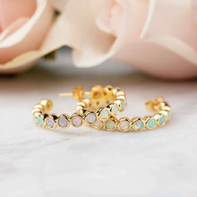 Load image into Gallery viewer, Opal Ombre Grande Hoops