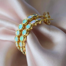 Load image into Gallery viewer, Opal Ombre Grande Hoops