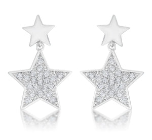 Silver Star Earrings