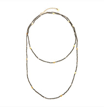 Load image into Gallery viewer, Half moon long strand necklace