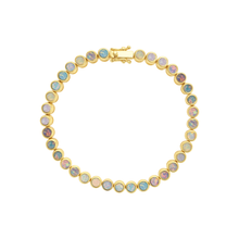 Load image into Gallery viewer, Pastel Opal Ombre Tennis Bracelet: 7''