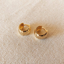 Load image into Gallery viewer, 18k Gold Filled Small Chunky Clicker Hoop Earrings