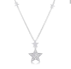 Silver star necklace