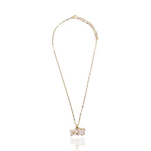 Load image into Gallery viewer, Double Pendant Clover Cz necklace