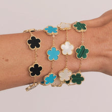 Load image into Gallery viewer, Mother of Pearl Clover Earrings