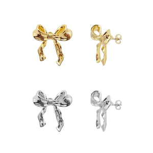 Bow Ribbon Stud Earrings