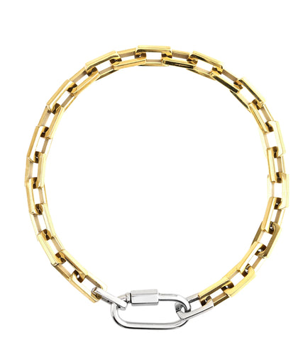Carabiner square puerto necklace
