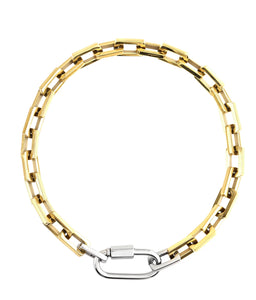 Carabiner square puerto necklace