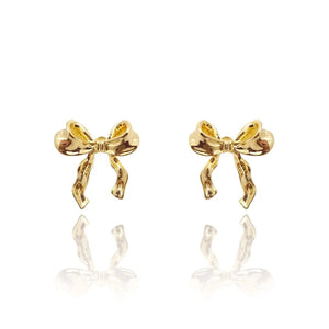 Bow Ribbon Stud Earrings