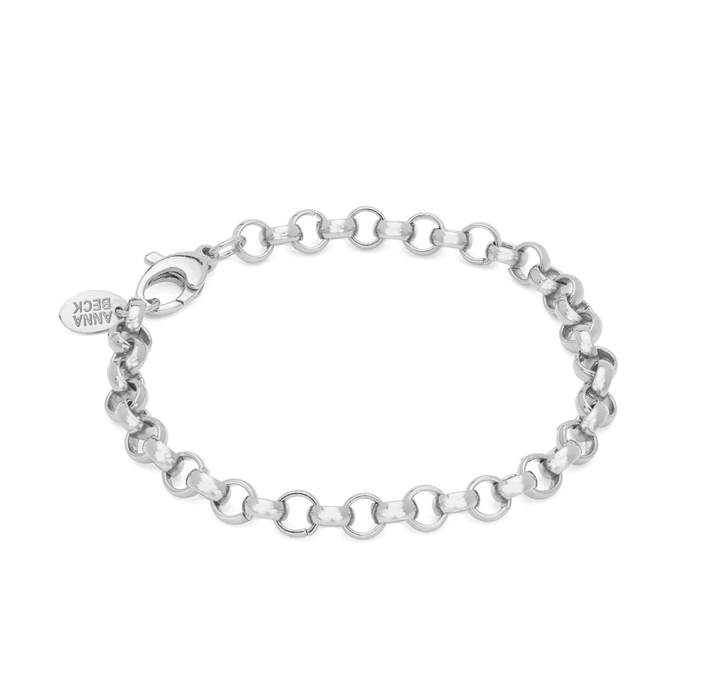 Rolo chain bracelet silver