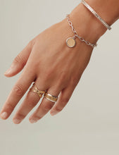Load image into Gallery viewer, Classic Smooth Rim Charm Bracelet - Gold &amp; Silver
