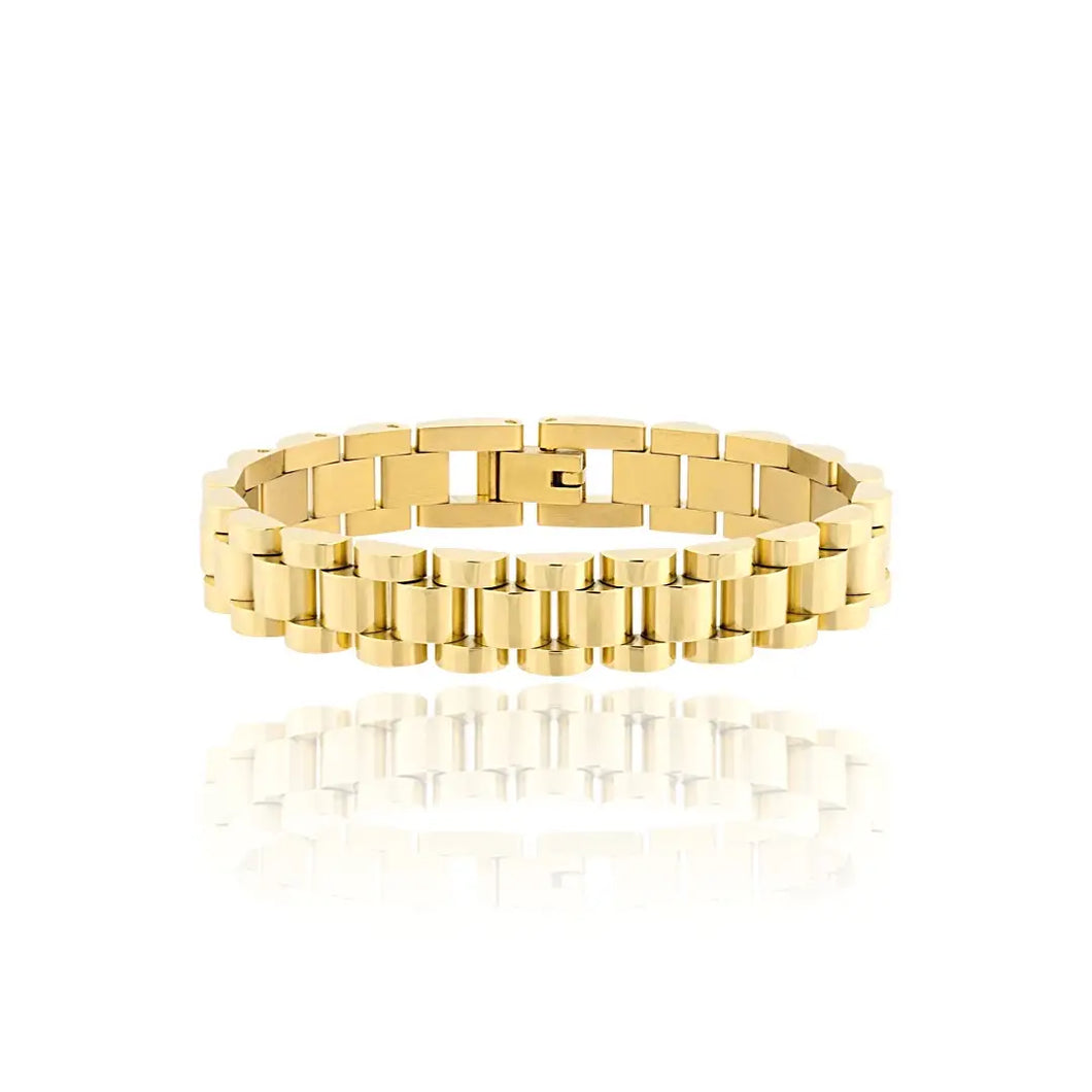 Gold Strap Link watch bracelet