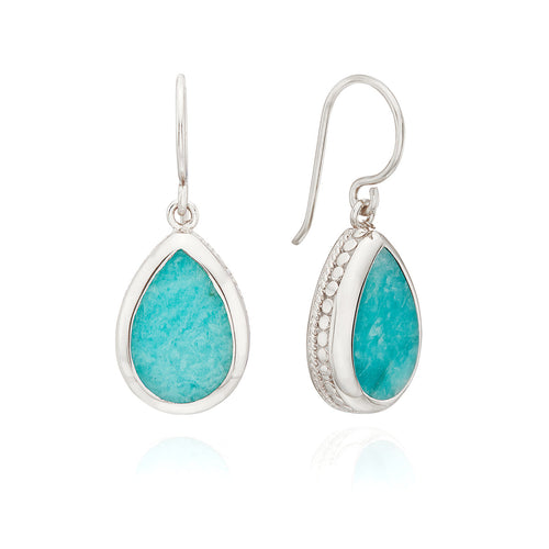 Amazonite drop earring