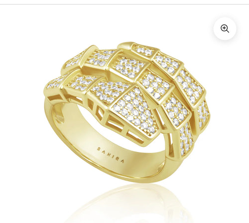 Sparkly Snake Ring