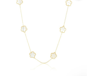 Mother of pearl Clover Necklace