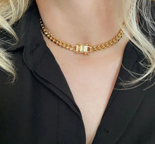 Load image into Gallery viewer, Medium Cuban with Cz clasp necklace or bracelet
