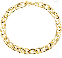 Load image into Gallery viewer, Oval Gold filled link necklace