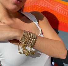 Load image into Gallery viewer, 18k GF Ball Bracelet 3 sizes