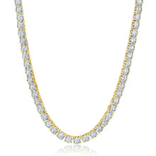 Load image into Gallery viewer, Gold or  Rose 3mm Tennis Necklace