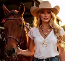 Load image into Gallery viewer, Hermes Horse bit Long