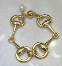 Load image into Gallery viewer, 7” Horse bit bracelet